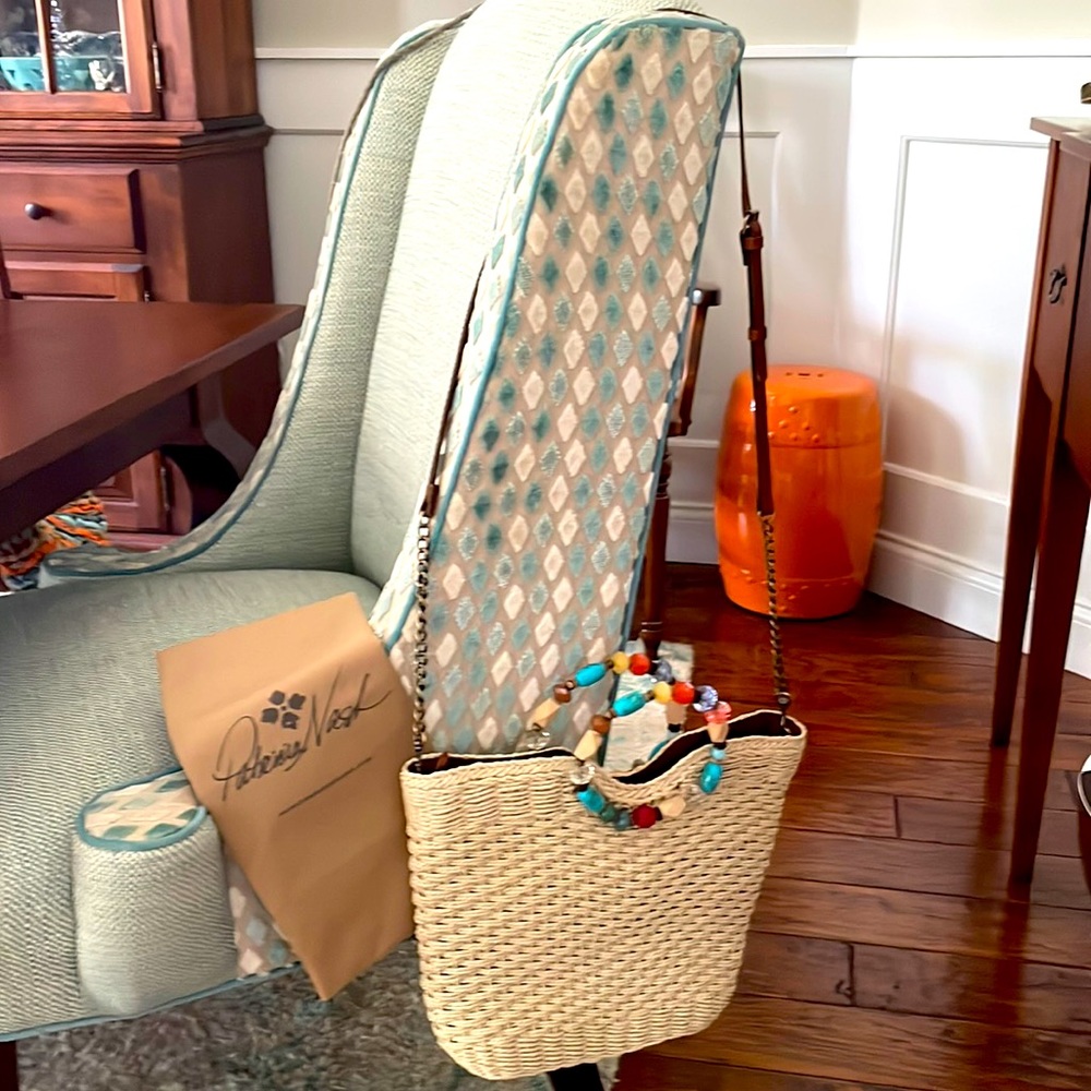 Patrica Nash convertible straw tote